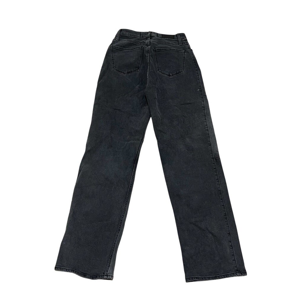 Hollister Jeans Womens Size 3 Black Straight Leg 5-Pocket Zip Fly